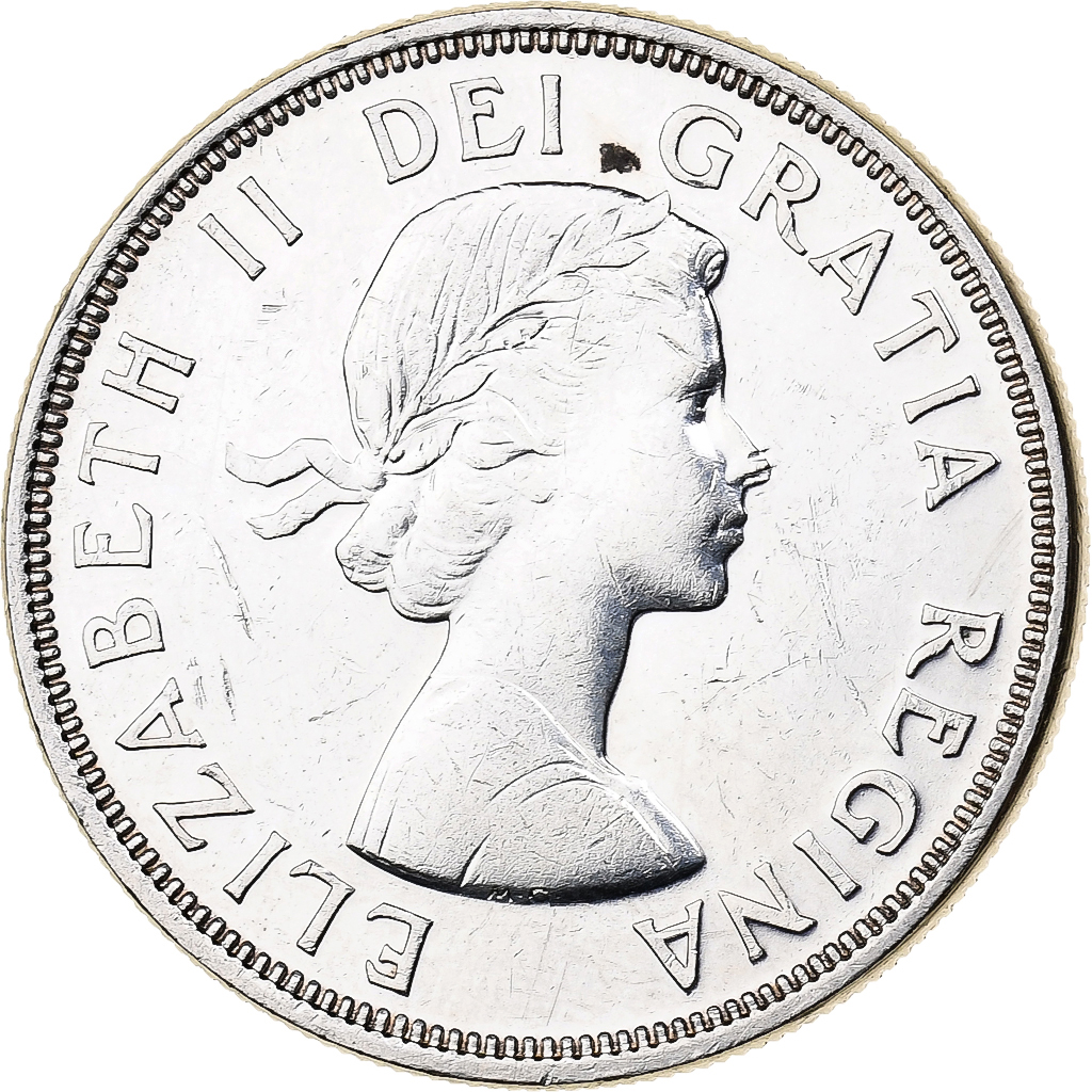 Coin, Canada, Elizabeth II, Dollar, 1964, Royal Canadian Mint, Ottawa