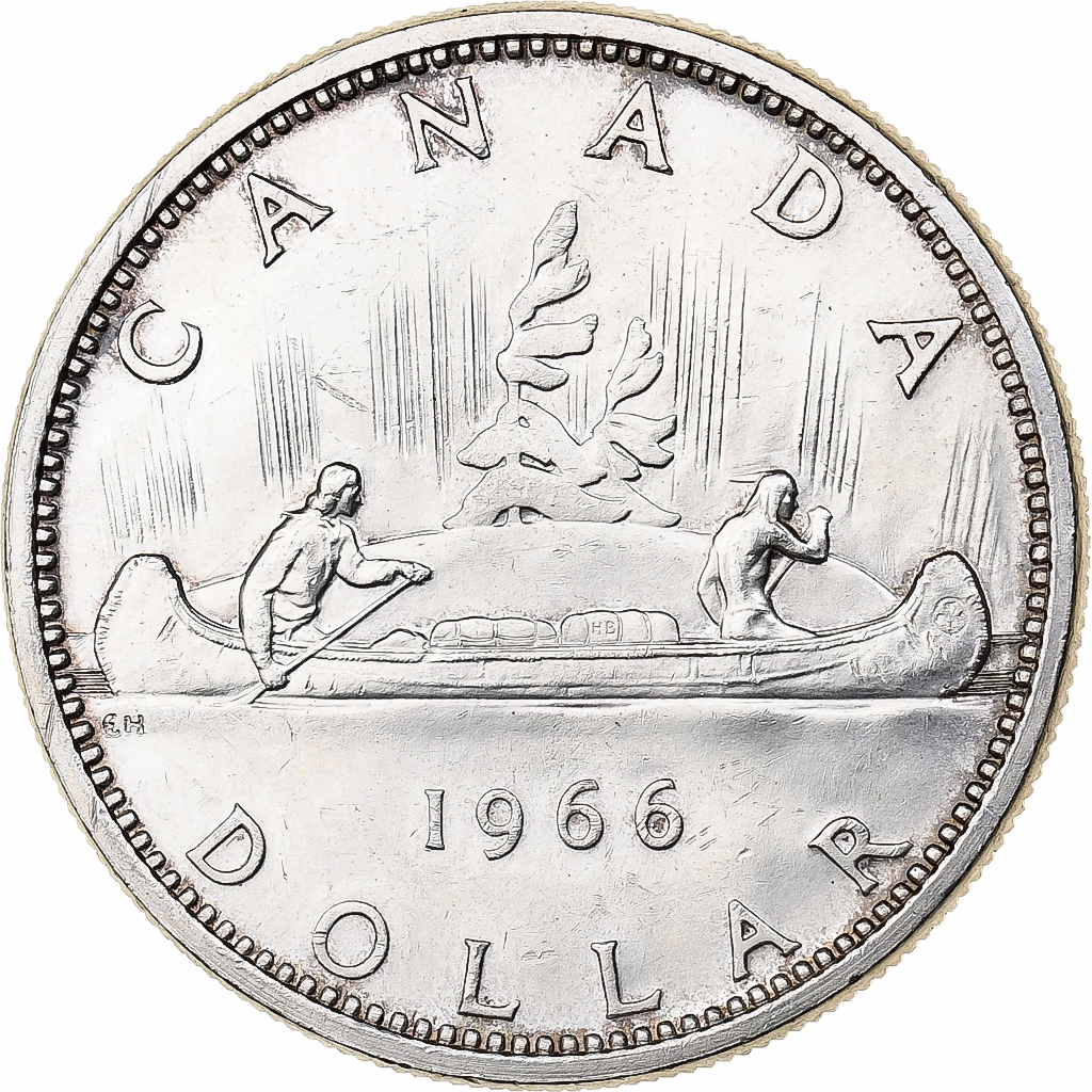 Canada, Elizabeth II, Dollar, 1966, Royal Canadian Mint, Silver, 