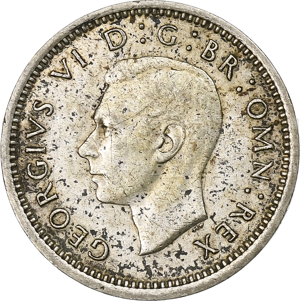 Great Britain, George VI, 3 Pence, 1940, Silver, , KM:848