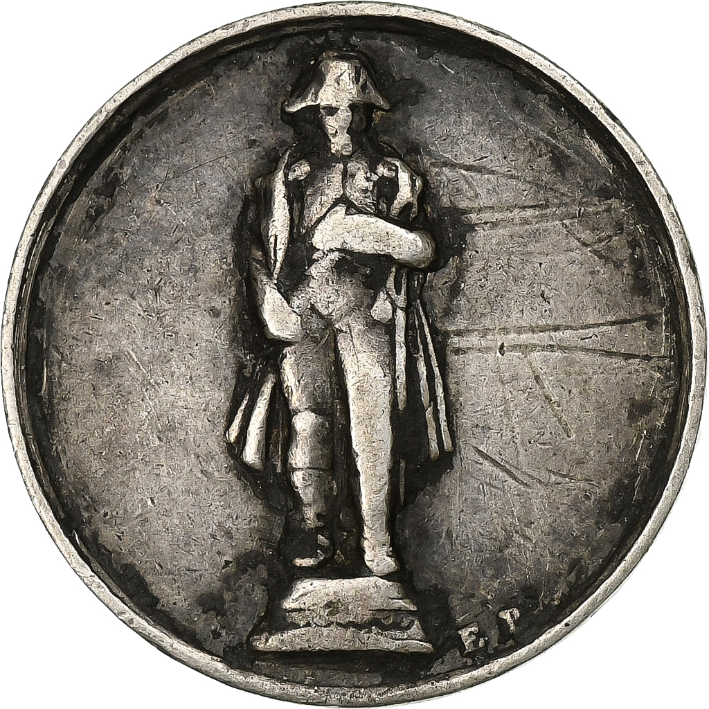 France, Token, Restauration de la statue de Napoléon par Louis-Philippe, 1833