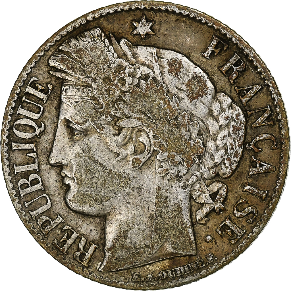 FRANCE, Cérès, Franc, 1895, Paris, KM #822.1, , Silver, 23, Gadoury #..