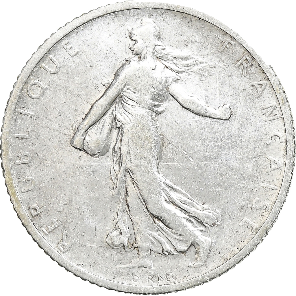FRANCE, Semeuse, Franc, 1905, Paris, KM #844.1, , Silver, 23, Gadoury..
