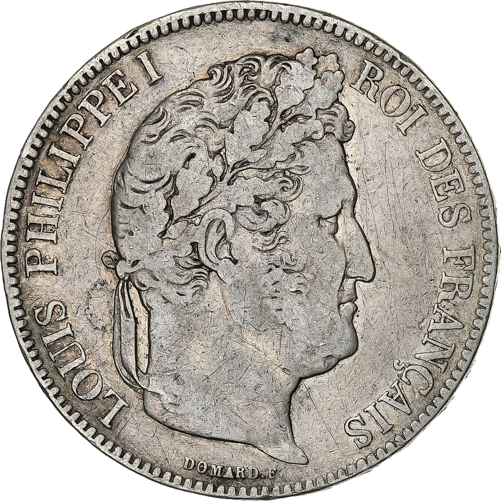 Coin, France, Louis-Philippe, 5 Francs, 1832, Nantes, , Silver