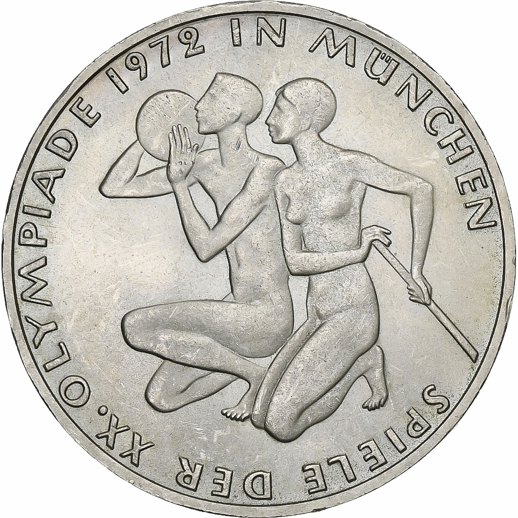 Coin, GERMANY - FEDERAL REPUBLIC, 10 Mark, 1972, Hambourg, , Silver