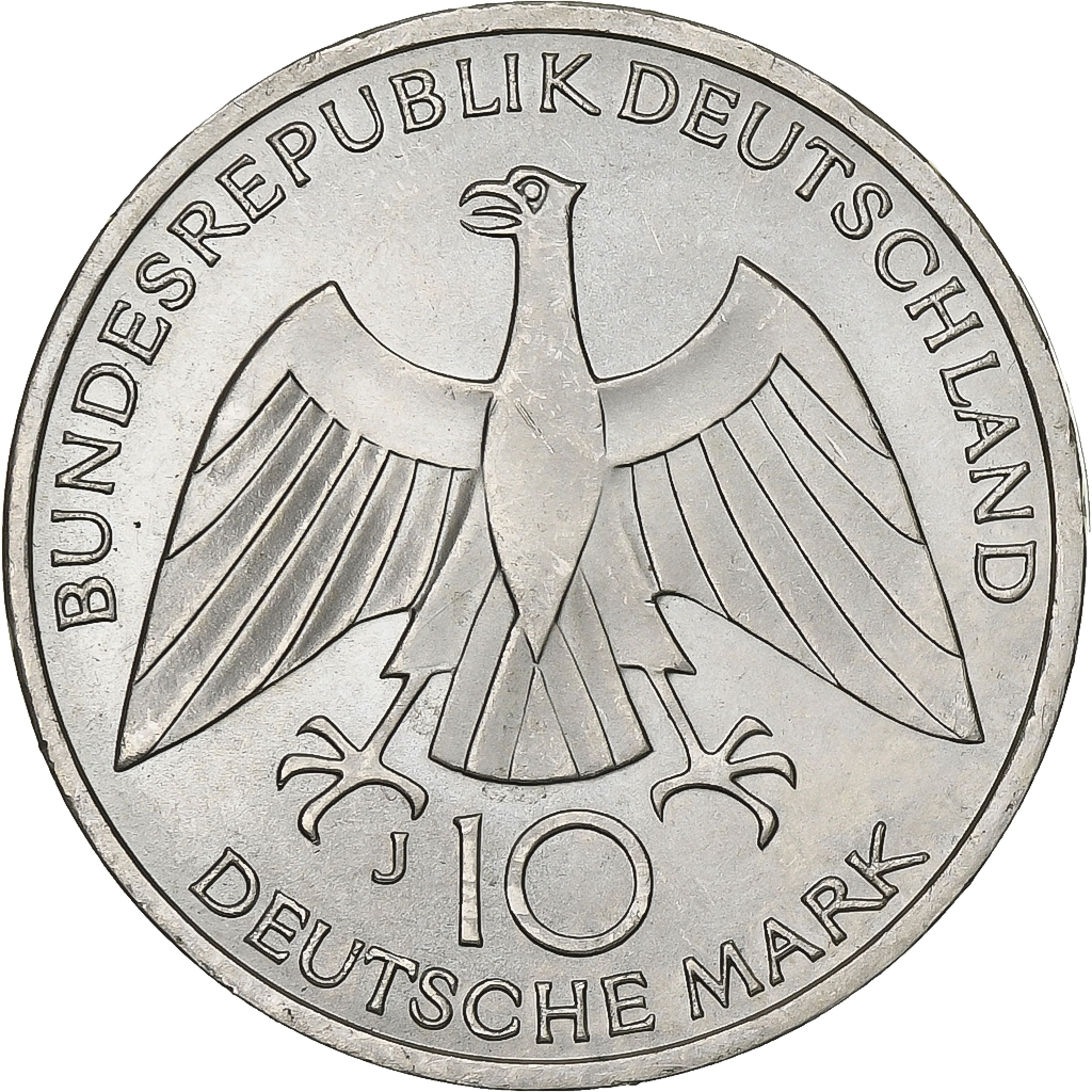 Coin, GERMANY - FEDERAL REPUBLIC, 10 Mark, 1972, Hambourg, , Silver