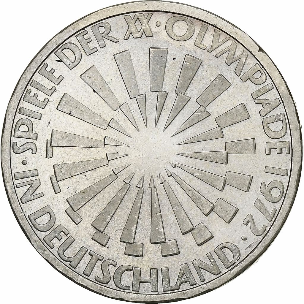 Coin, GERMANY - FEDERAL REPUBLIC, 10 Mark, 1972, Hambourg, , Silver