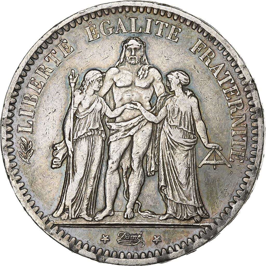 Coin, France, Hercule, 5 Francs, 1849, Paris, , Silver, KM:756.1