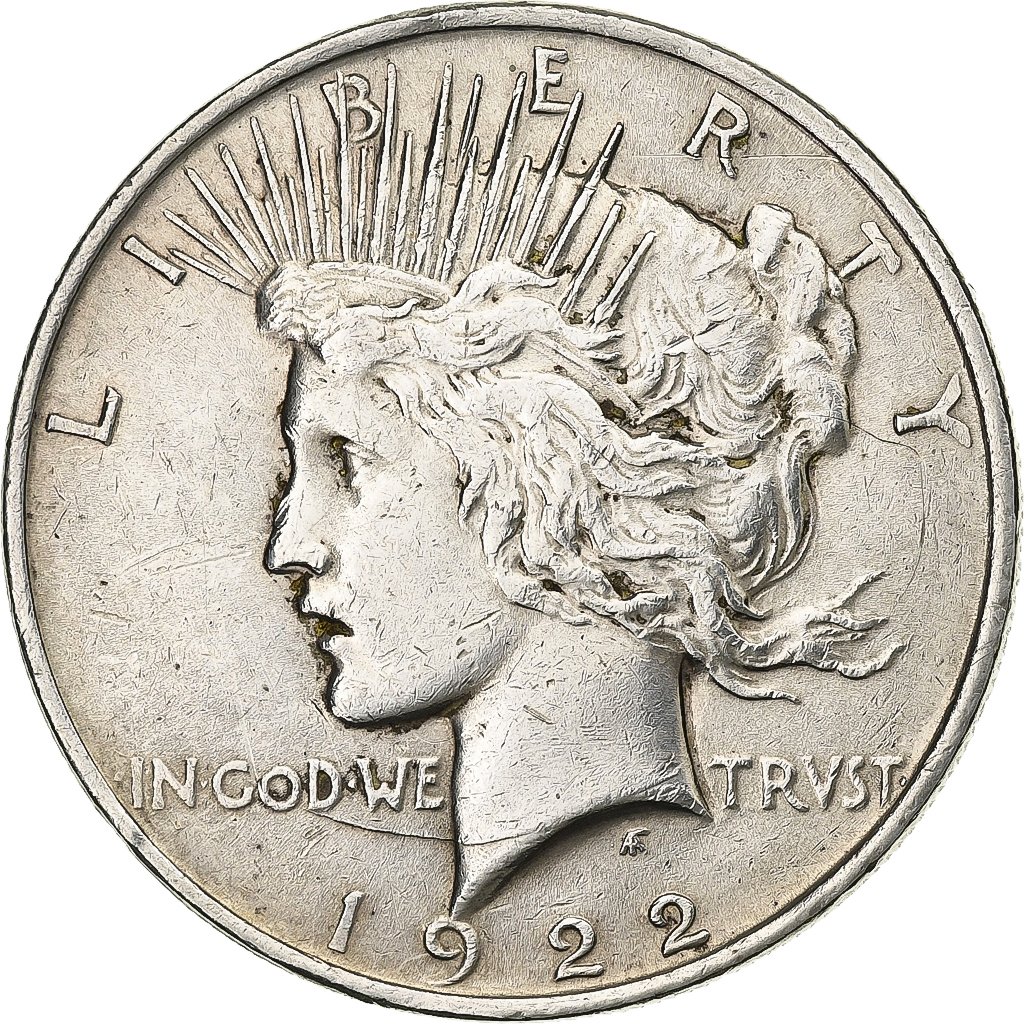 United States, Dollar, Peace Dollar, 1922, U.S. Mint, Silver, , KM:150