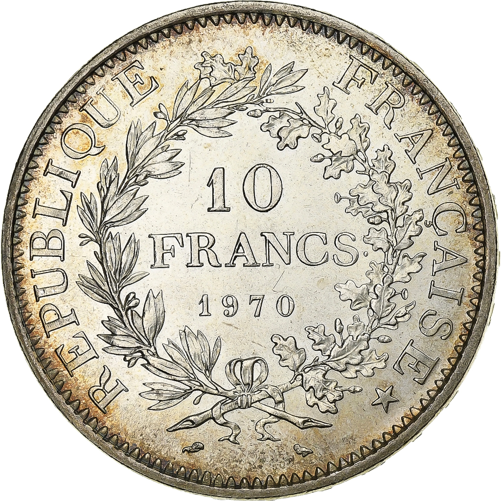 Coin, France, Hercule, 10 Francs, 1970, Paris, , Silver, KM:932