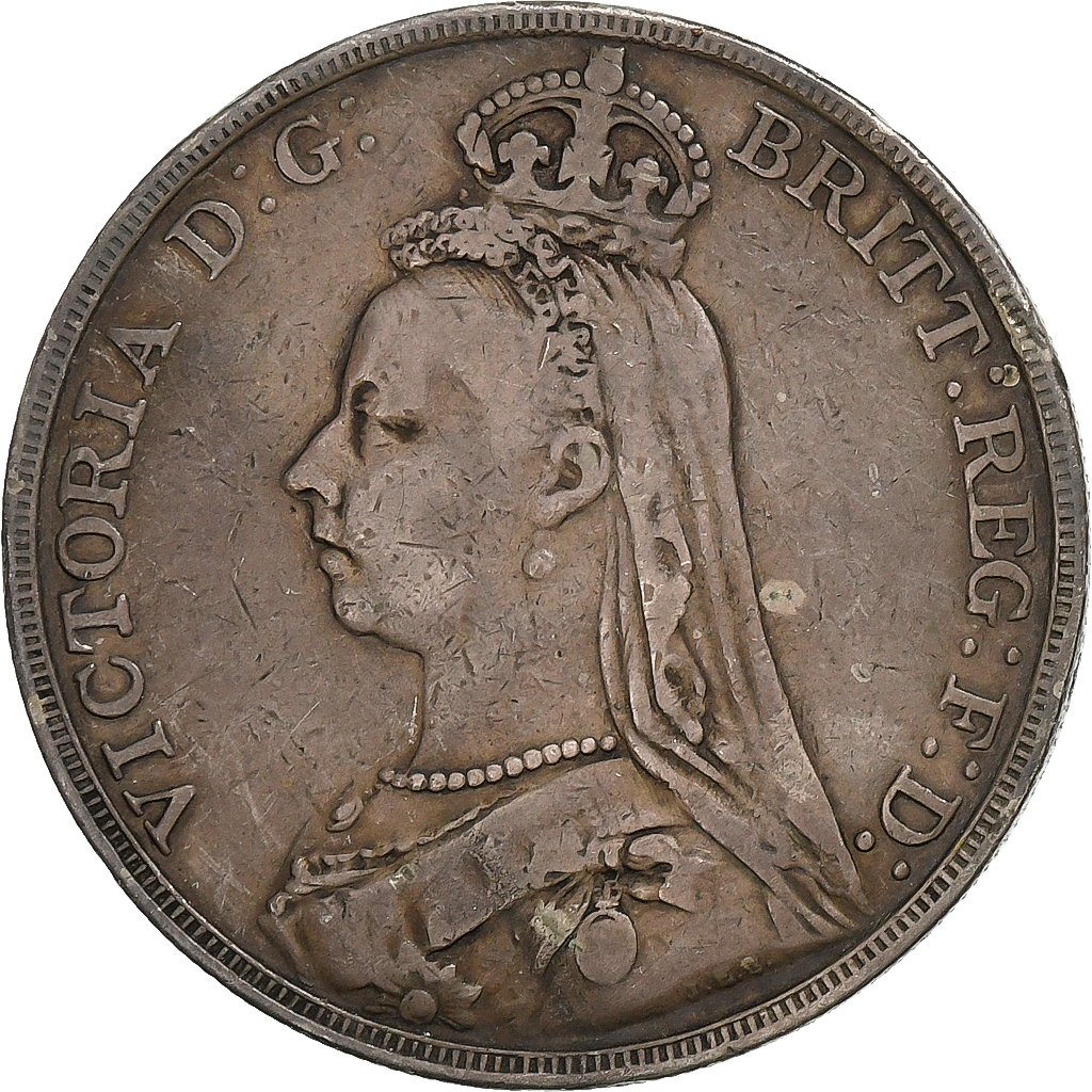 Great Britain, HANNOVER, Victoria, 1 couronne, effigie du jubilé, 1889, Silver