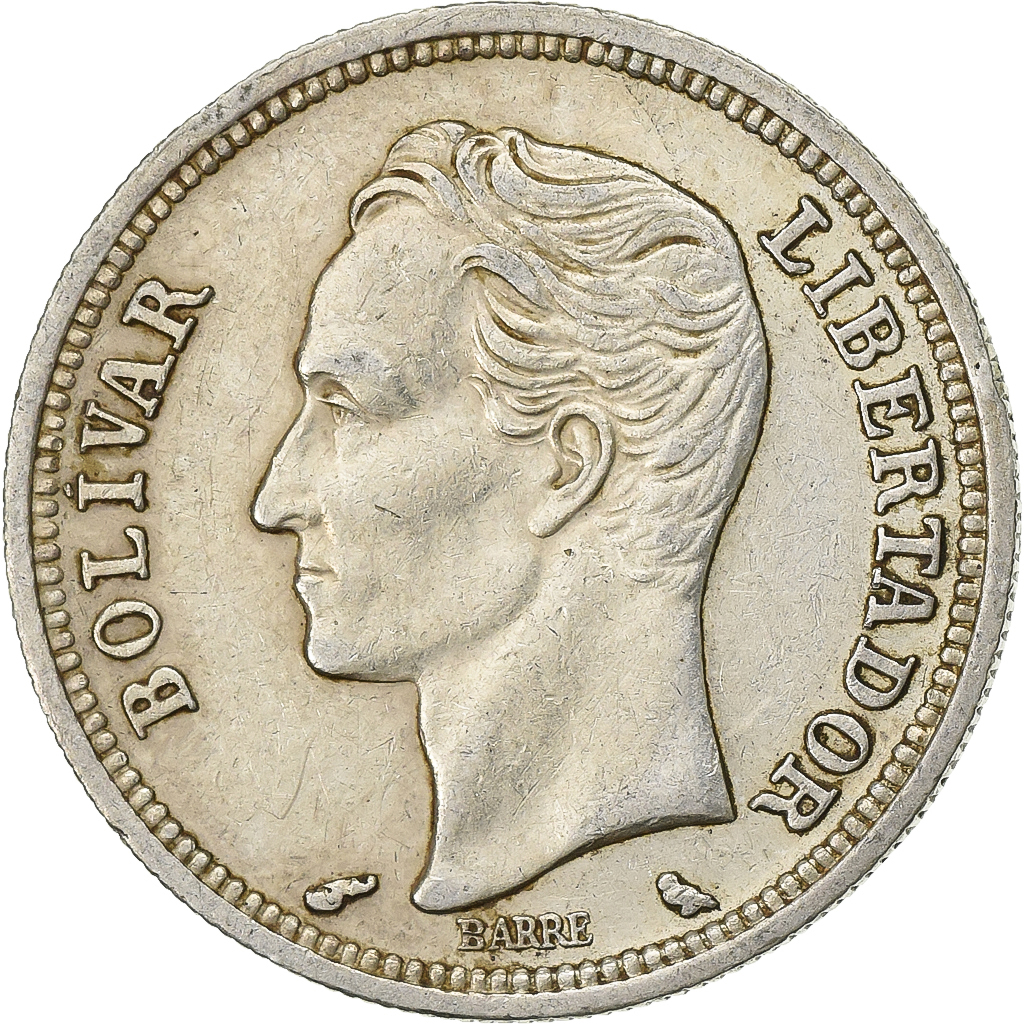 Coin, Venezuela, Bolivar, 1965, , Silver, KM:37a