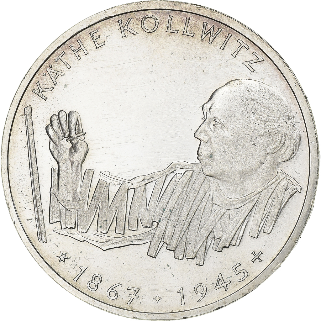 Coin, GERMANY - FEDERAL REPUBLIC, 10 Mark, 1992, Karlsruhe, Germany, EF