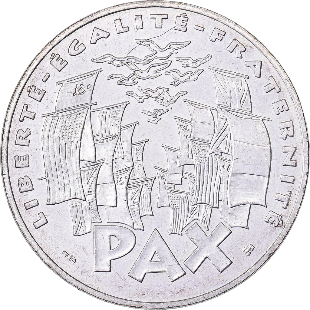 France, 8 mai 1945, 100 Francs, 1995, Paris, , Silver, KM:1116.1