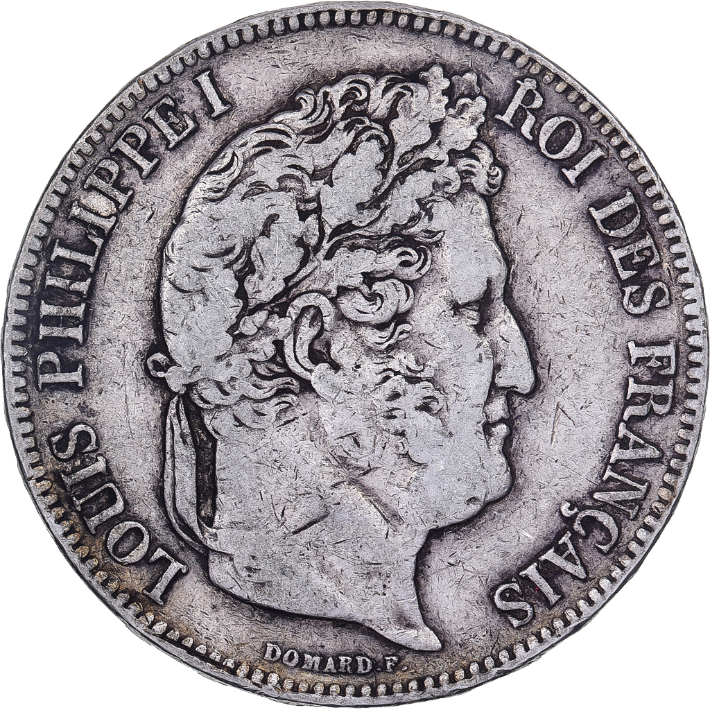 France, 5 Francs, Louis-Philippe, 1835, Limoges, Silver, VF, Gadoury:678
