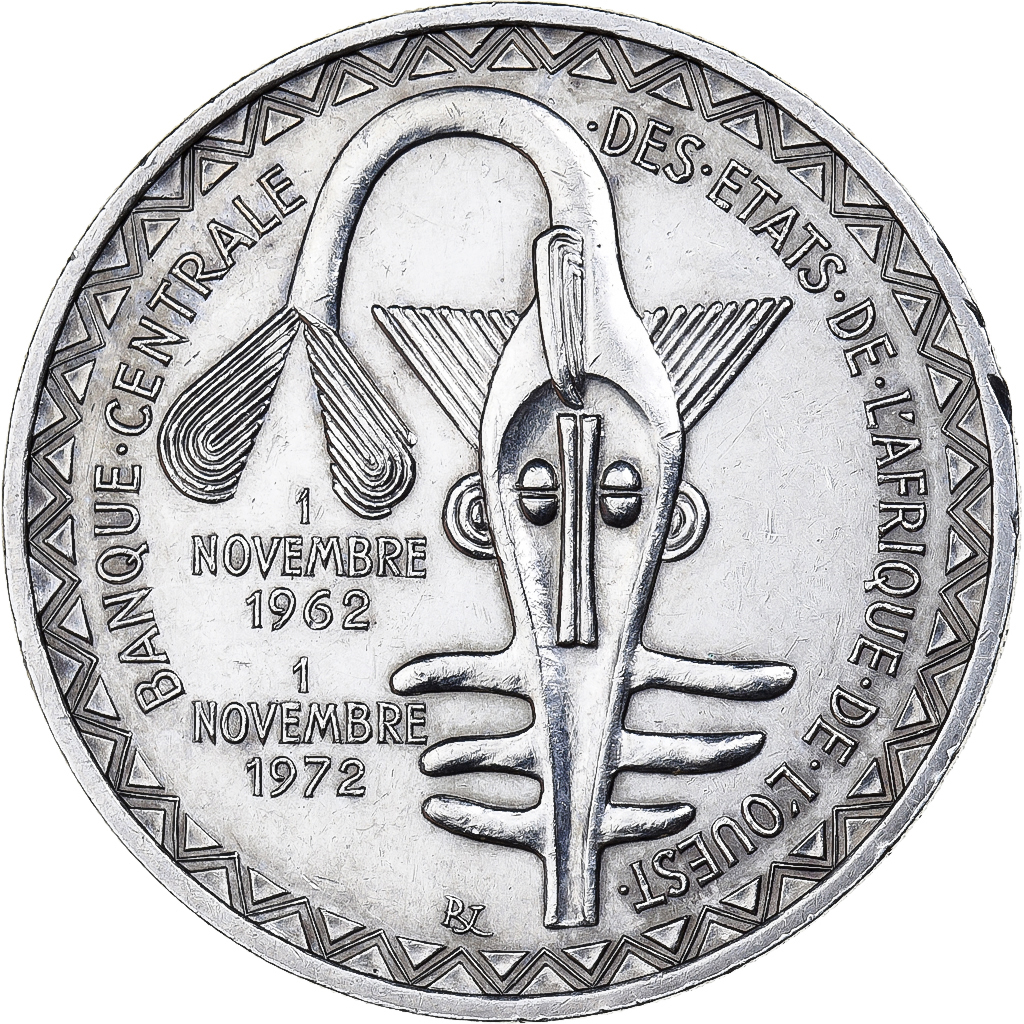 Ivory Coast, 500 Francs, 1972, Paris, Silver, , KM:7