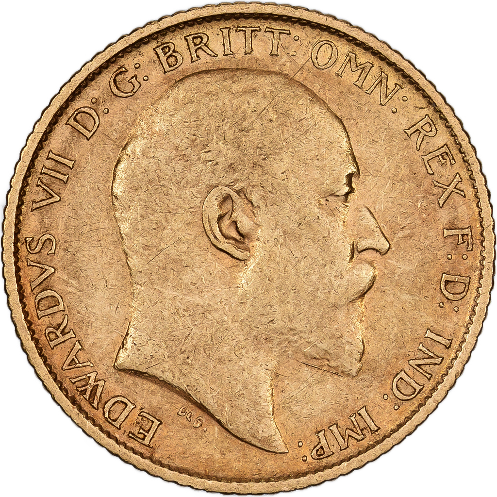 Australia, Edward VII, 1/2 Sovereign, 1908, Sydney, Gold, , KM:804