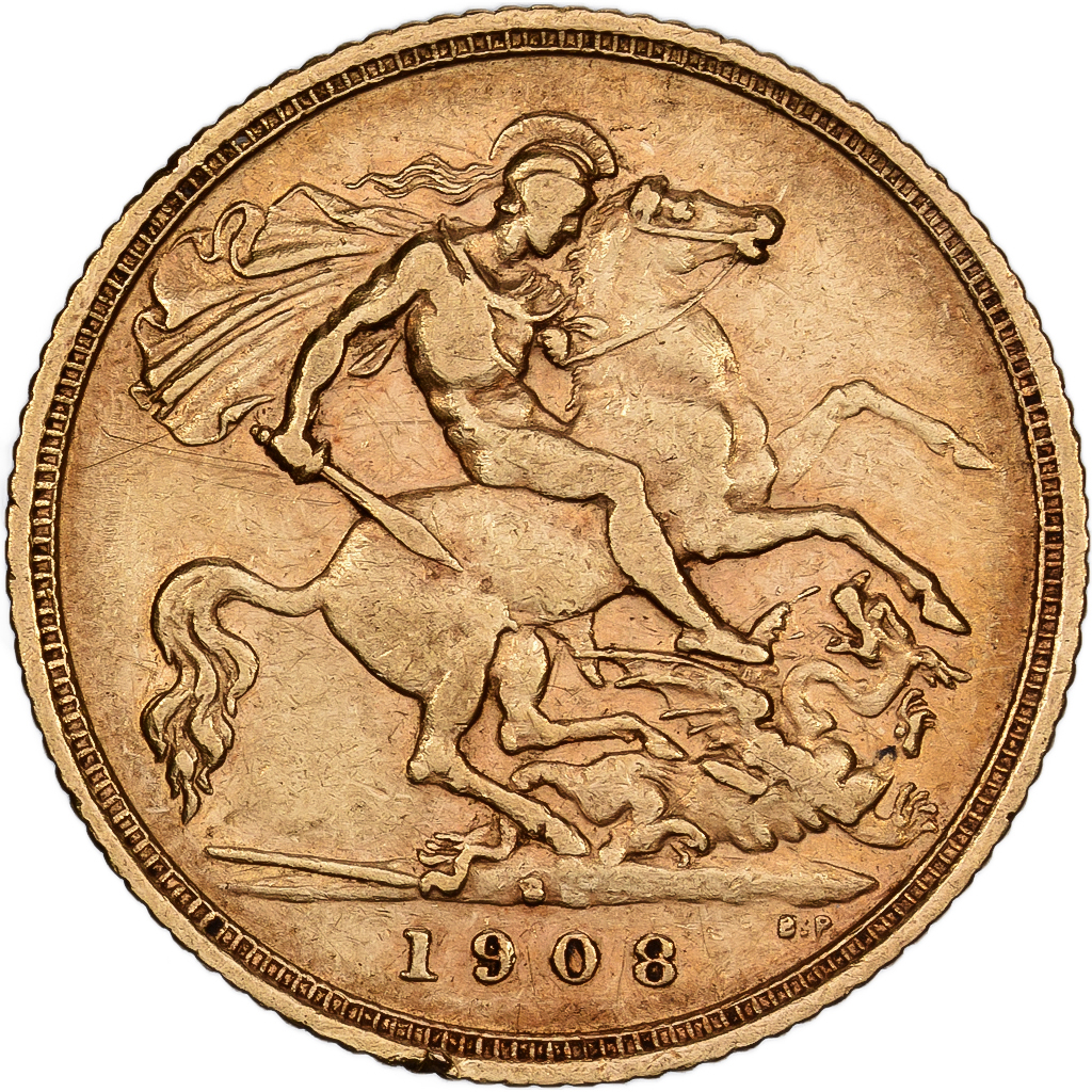 Australia, Edward VII, 1/2 Sovereign, 1908, Sydney, Gold, , KM:804
