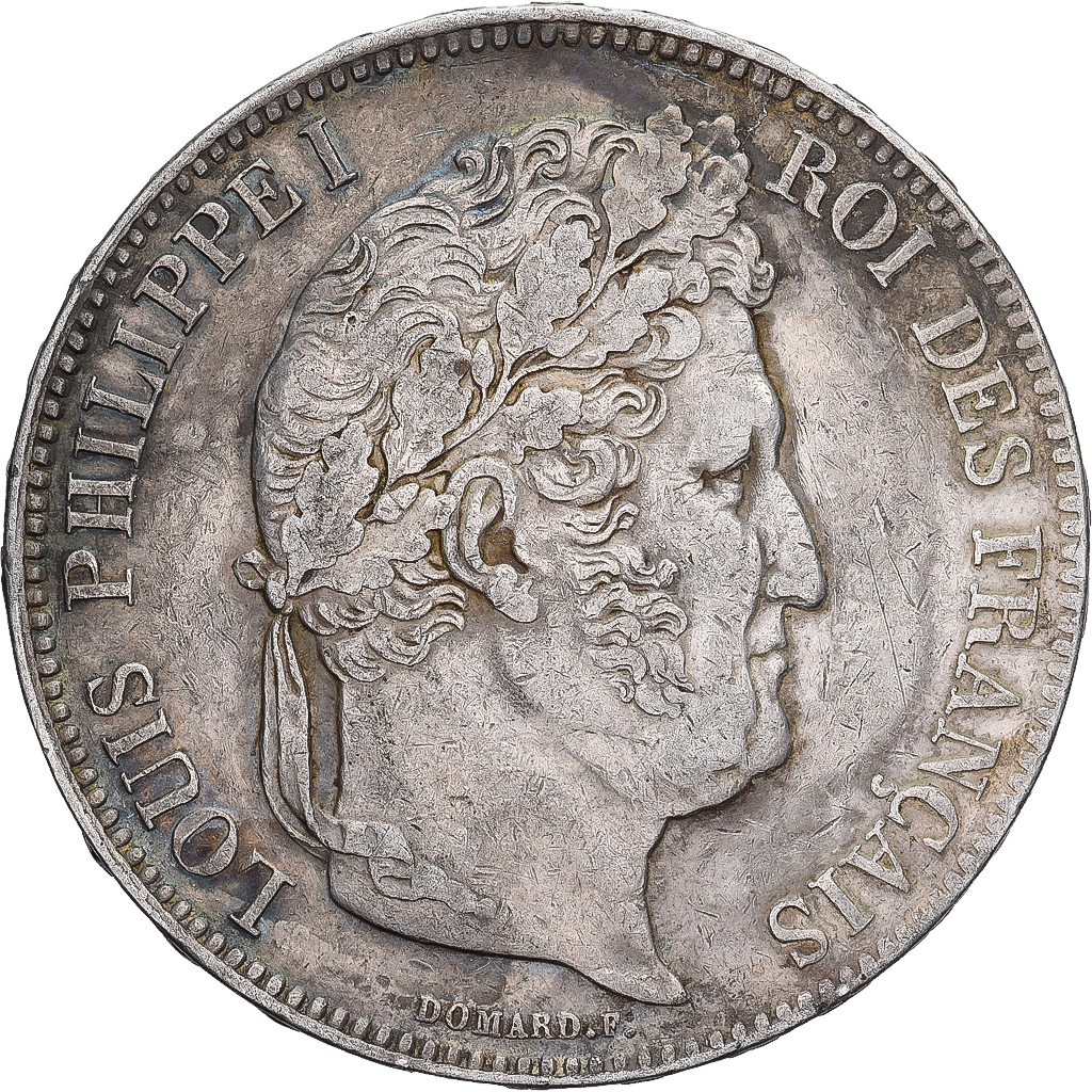 France, 5 Francs, Louis-Philippe, 1838, Lyon, Silver, VF, Gadoury:678