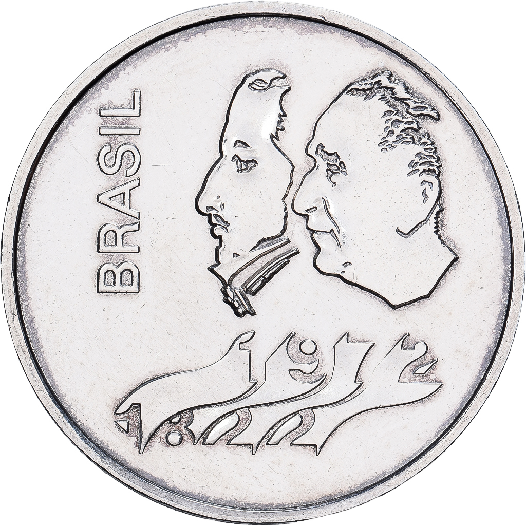 Coin, Brazil, 20 Cruzeiros, 1972, AU(55-58), Silver, KM:583