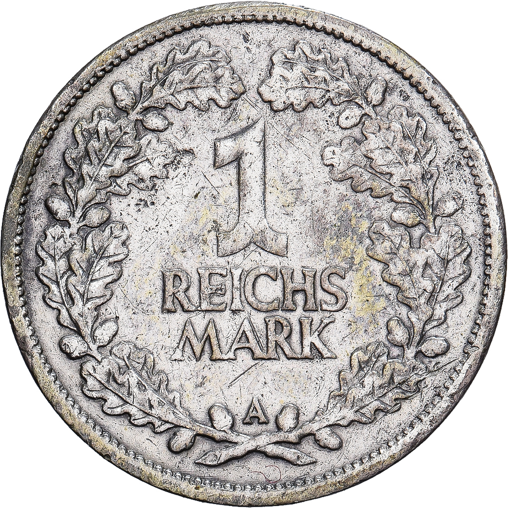 Coin, GERMANY, WEIMAR REPUBLIC, Mark, 1925, Berlin, VF, Silver, KM:42