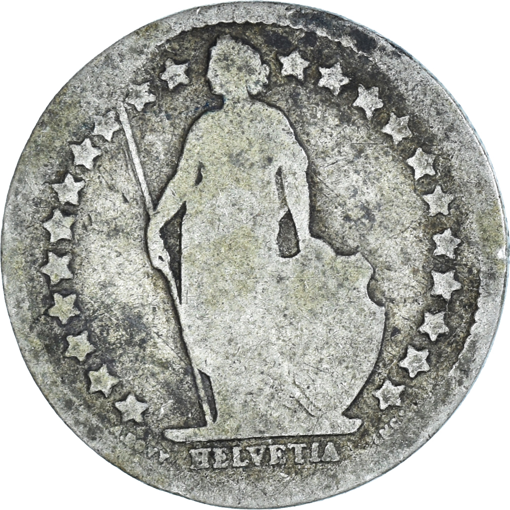 Coin, Switzerland, 1/2 Franc, 1882, Bern, , Silver, KM:23