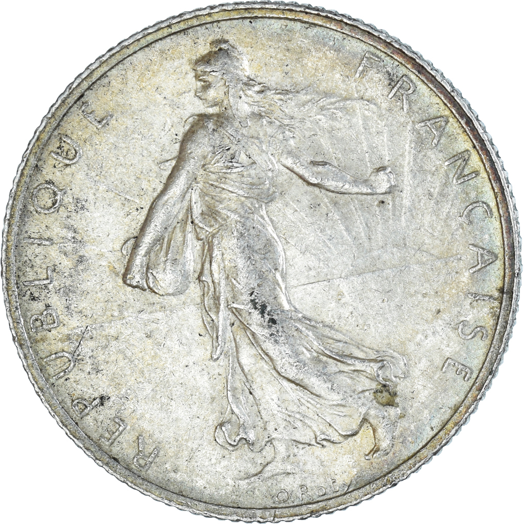 Coin, France, Semeuse, 2 Francs, 1914, Castelsarrasin, , Silver