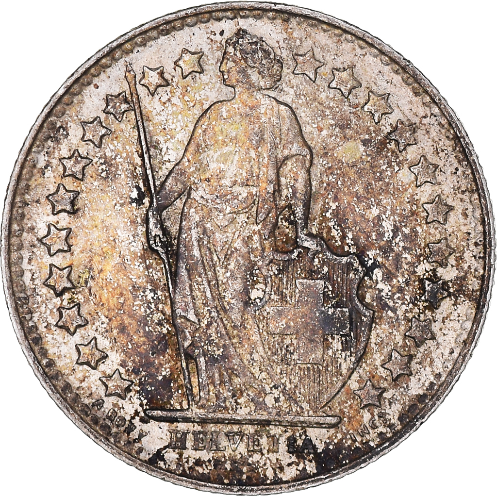 Moneda, Suiza, 1/2 Franc, 1951, Bern, EBC, Plata, KM:23
