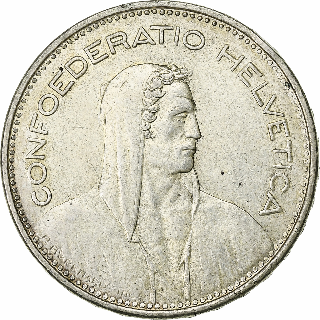 Switzerland, 5 Francs, 1965, Bern, Silver, , KM:40