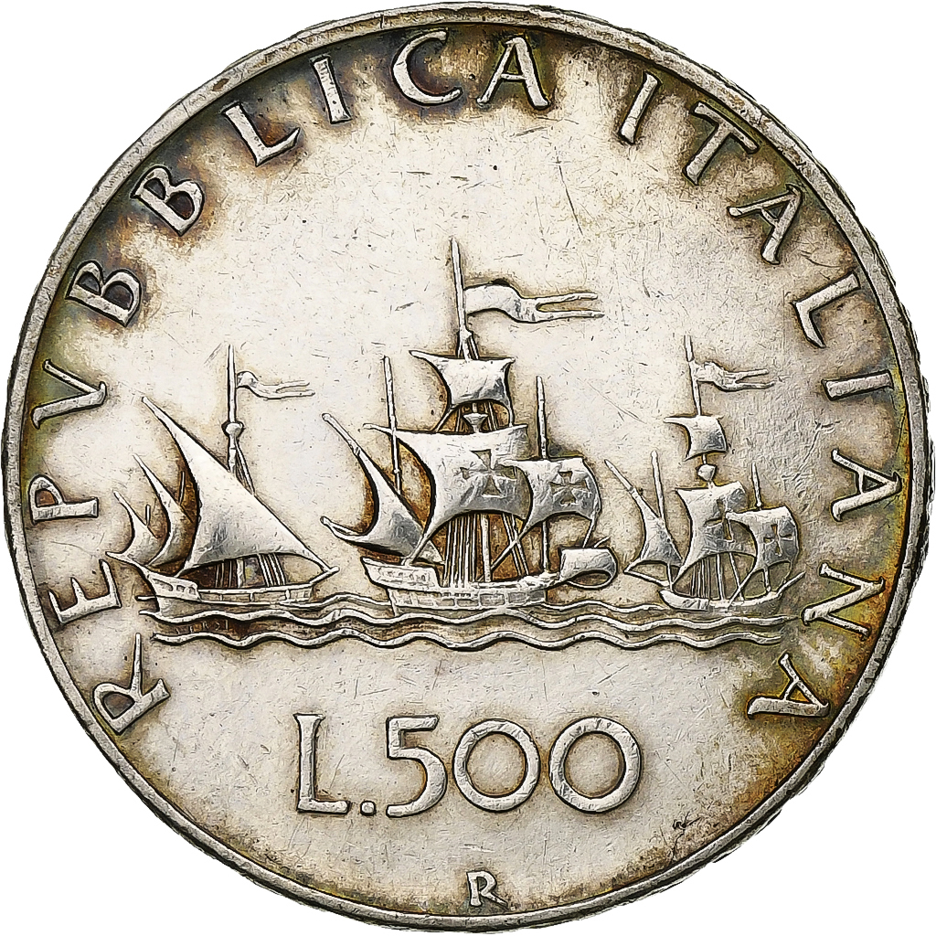 Italy, 500 Lire, 1958, Rome, Silver, , KM:98