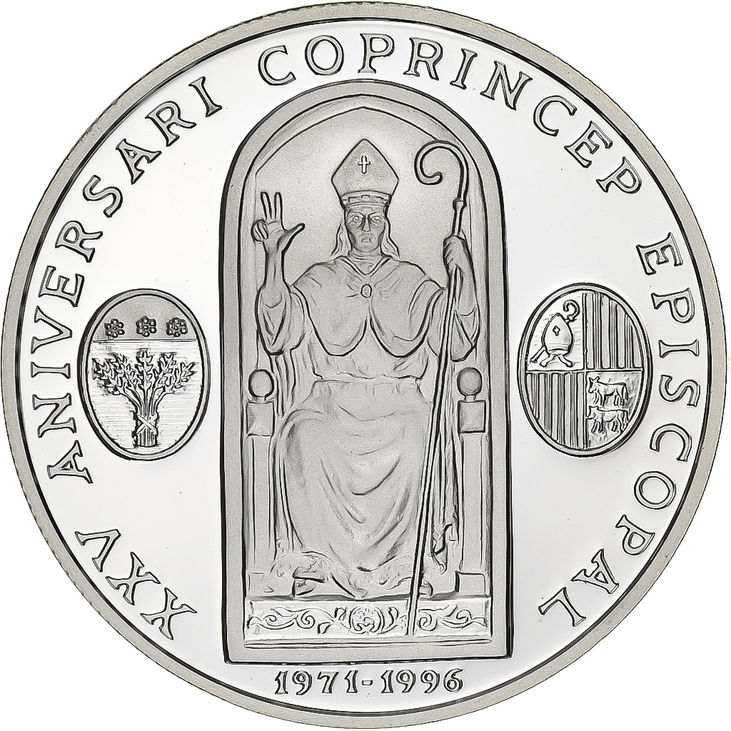 Andorra, 10 Diners, 1996, Silver, , KM:125