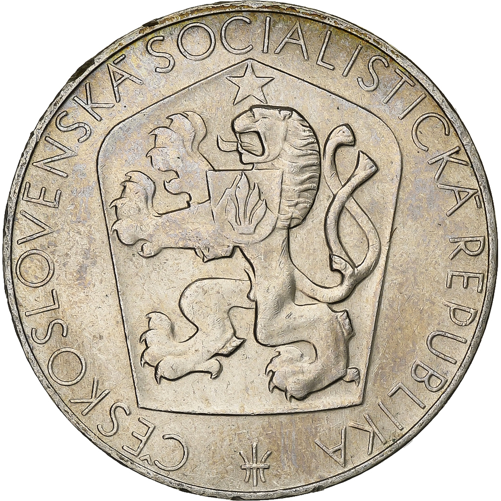 Czechoslovakia, 25 Korun, 1965, Silver, , KM:59