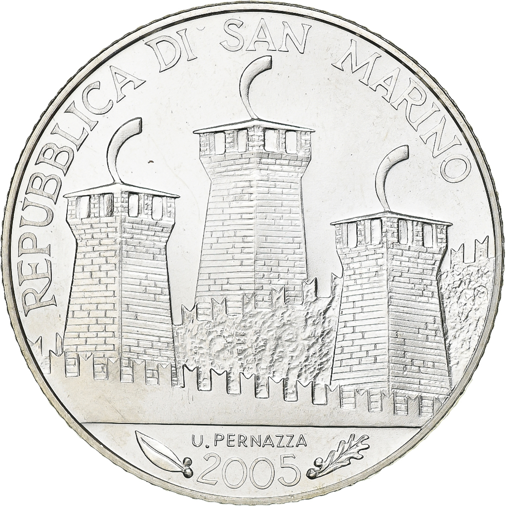 San Marino, 5 Euro, 2005, Rome, Silver, , KM:468