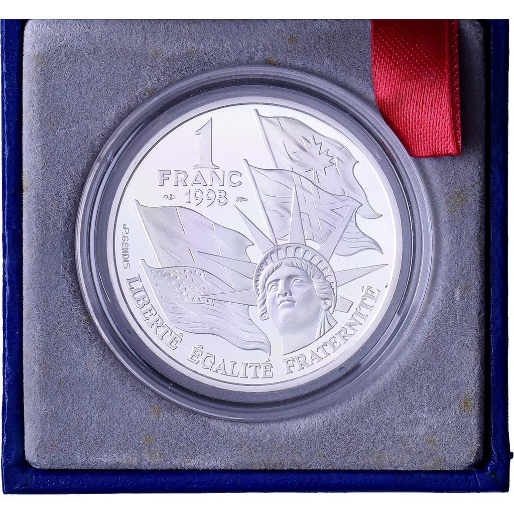 Frankrijk, 1 Franc, 50e Anniversaire du Débarquement Allié, 1993, MDP, Proof