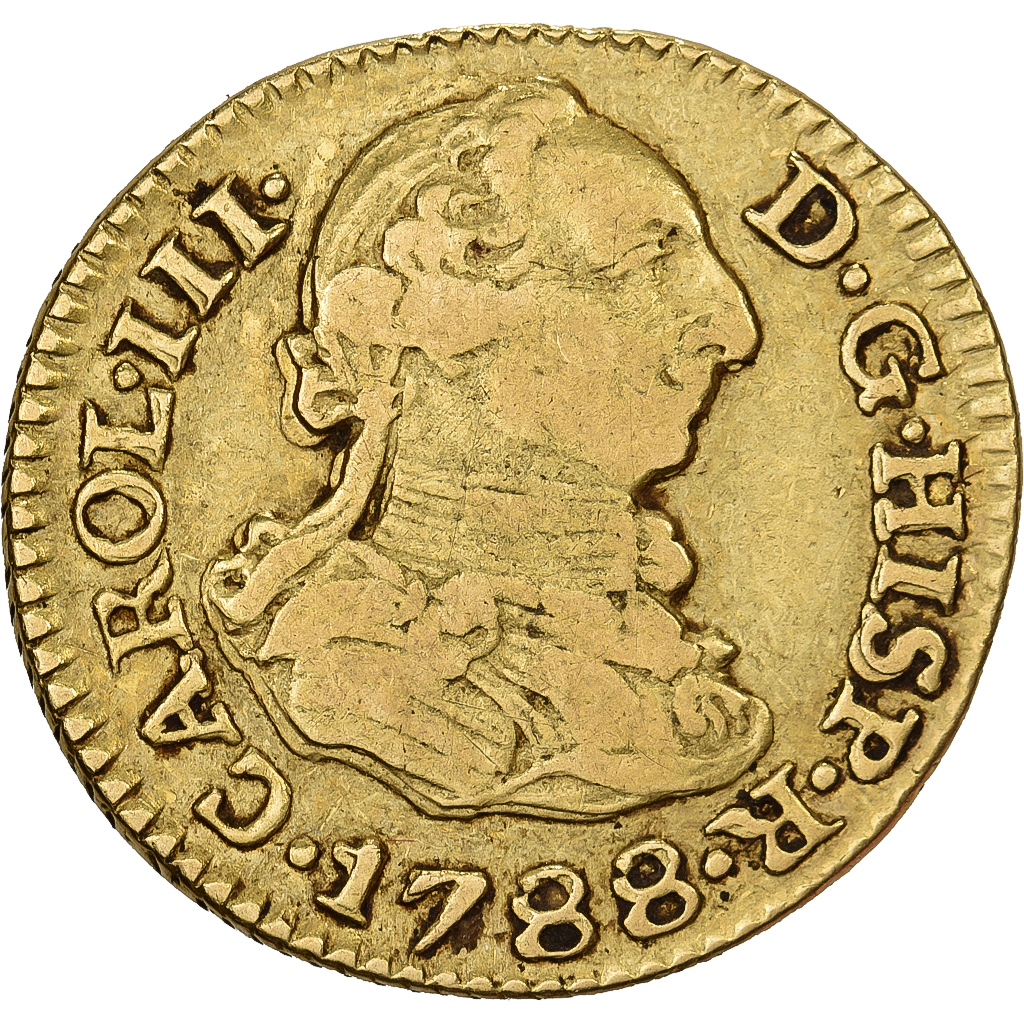 Spain, Charles III, 1/2 Escudo, 1788, Seville, Gold, , KM:425