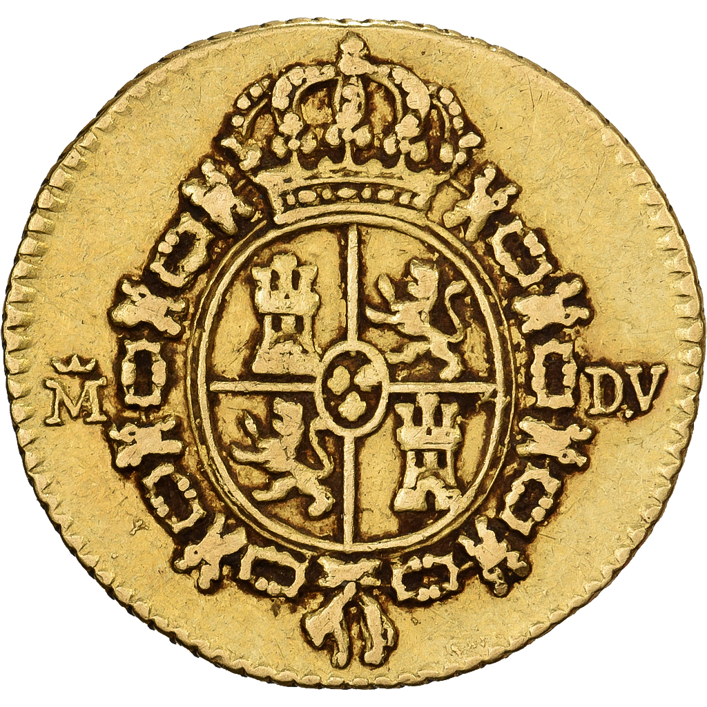 Spain, Carlos III, 1/2 Escudo, 1786, Madrid, Gold, , KM:425.1