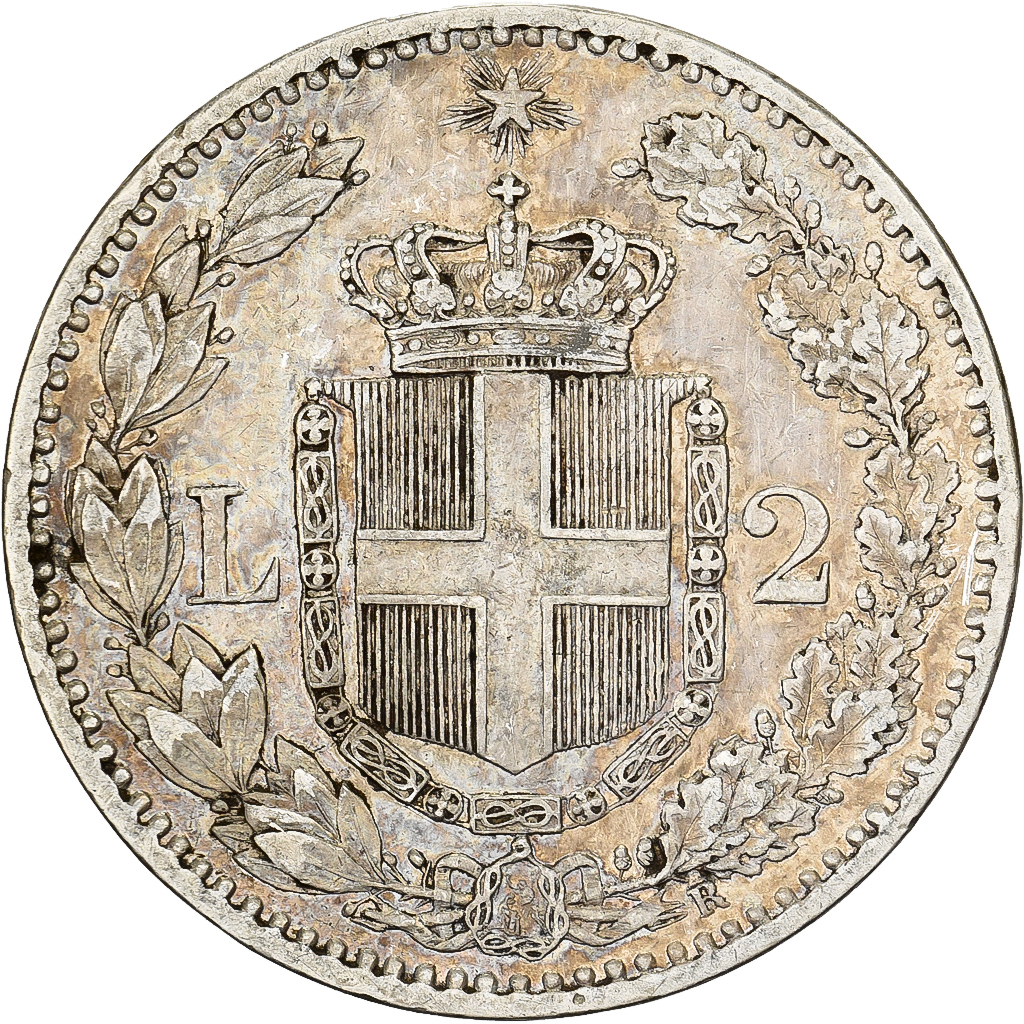 Italy, Umberto I, 2 Lire, 1881, Rome, Silver, , KM:23