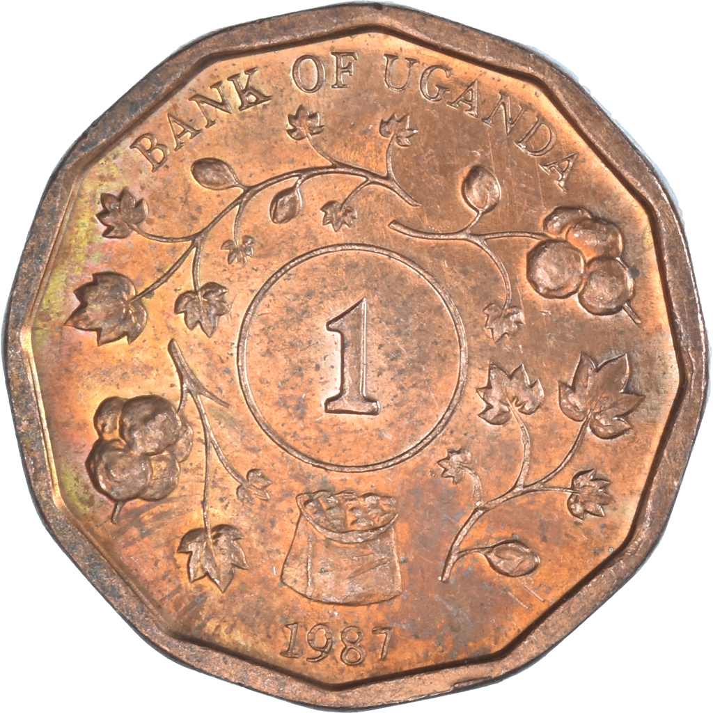 Moneda, Uganda, Shilling, 1987