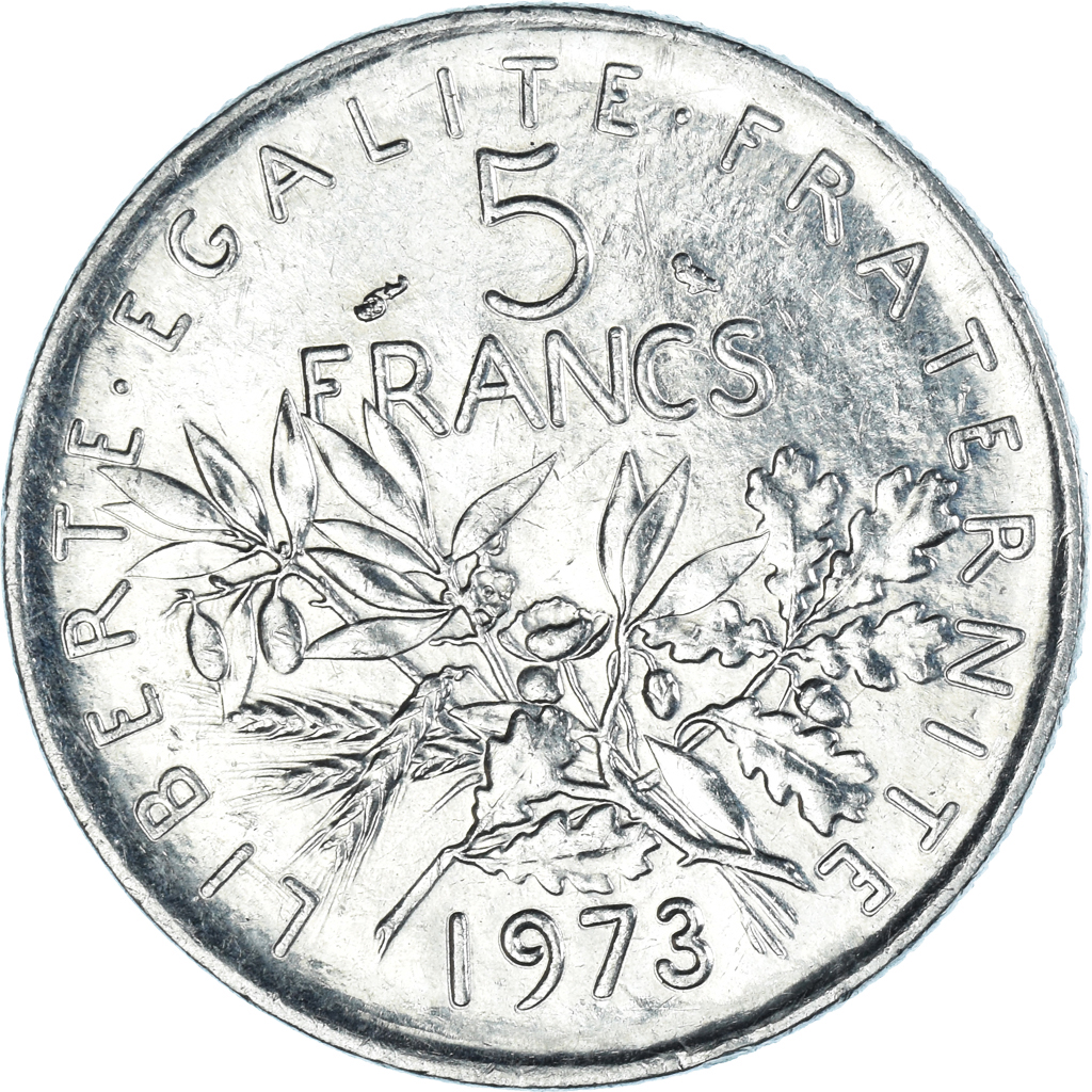 Moneda, Francia, Franc, 1973