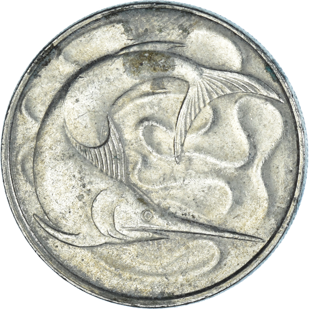 Moneda, Singapur, 20 Cents, 1981