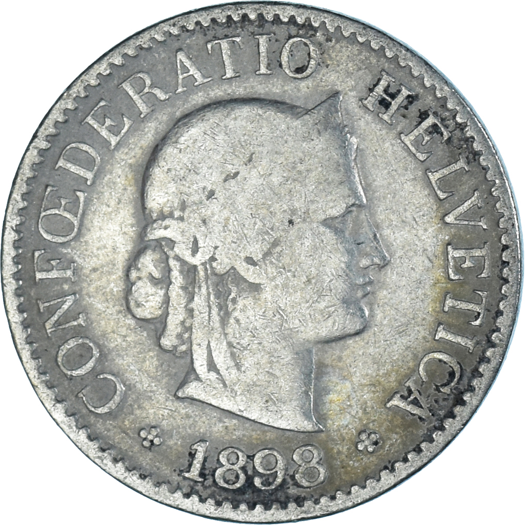 Coin, Switzerland, 5 Rappen, 1898