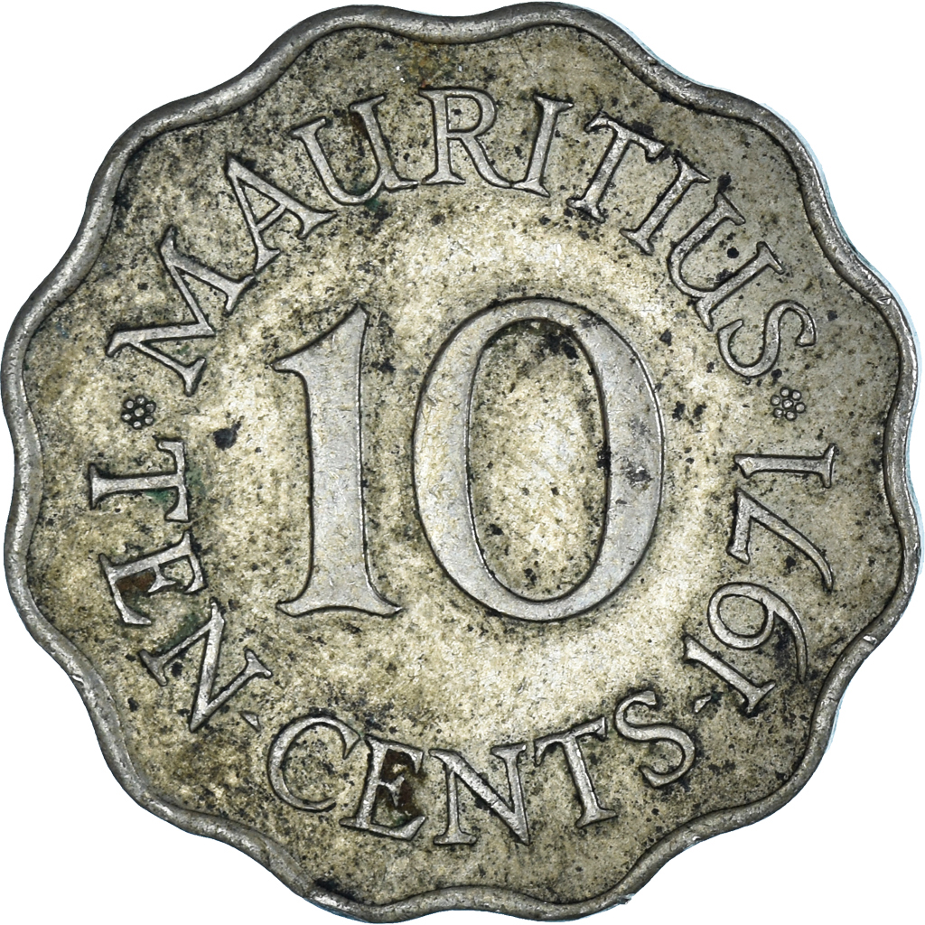 [#1131720] Moneta, Mauritius, 10 Cents, 1971