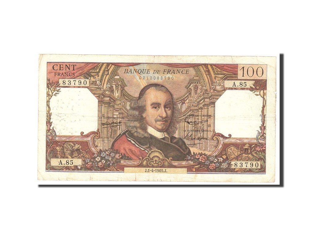 Banknote, France, 100 Francs, 1965, 1965-04-01, VF(20-25), Fayette:65.7, KM:149a