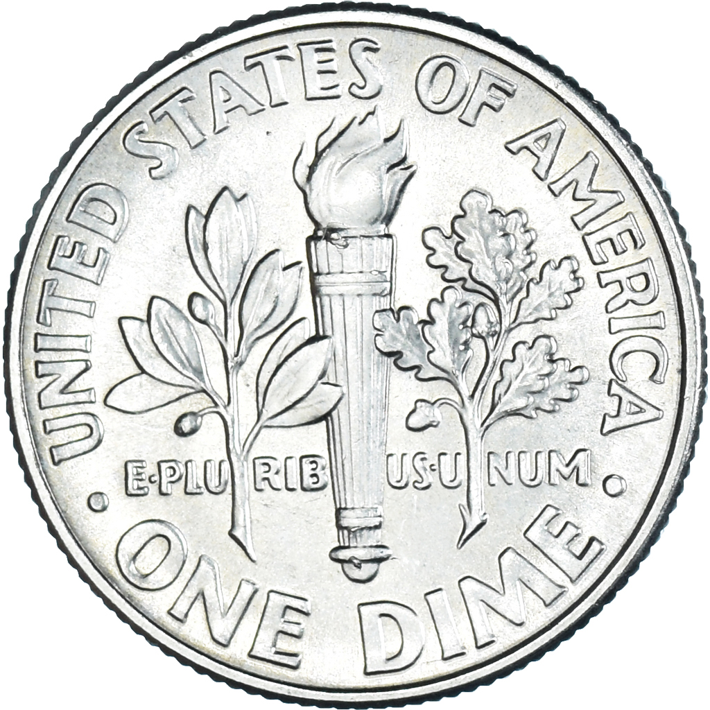 Moneda, Estados Unidos, Dime, 2014