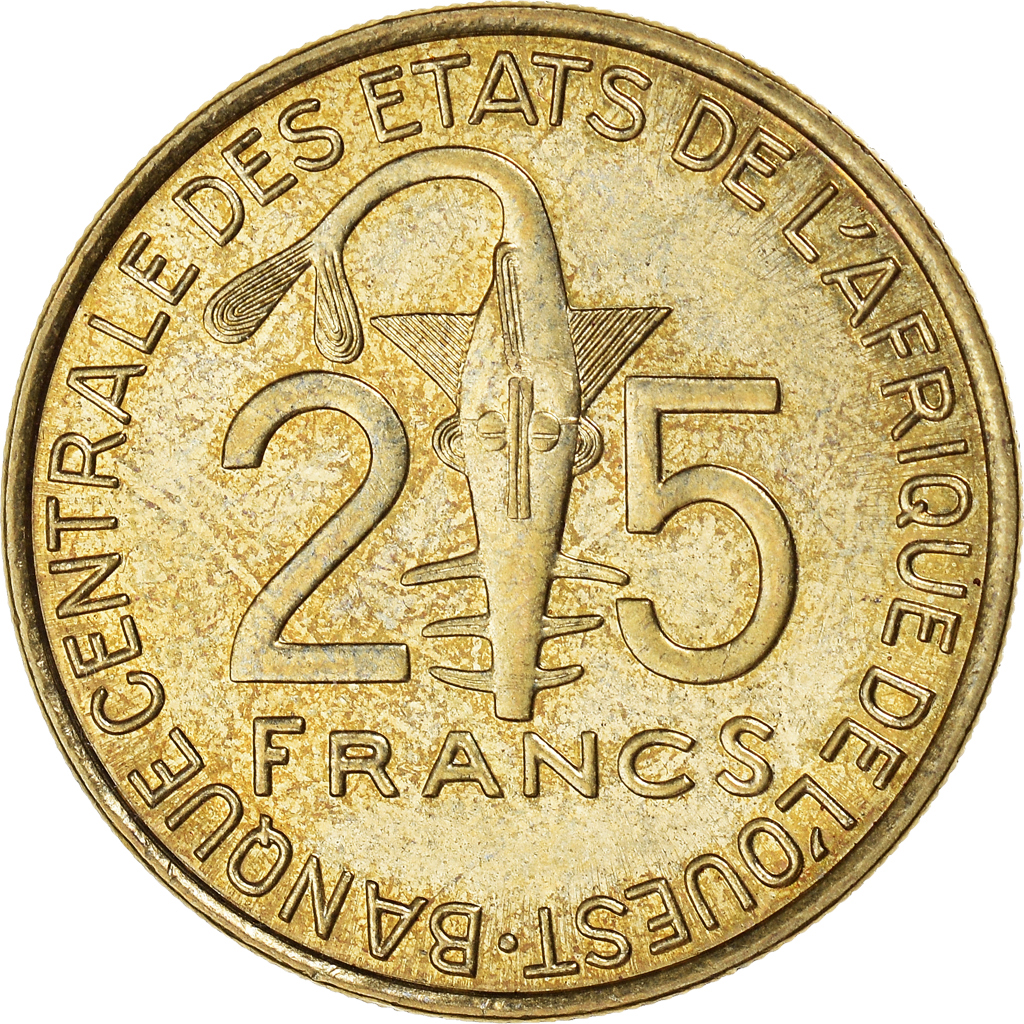 Coin, West African States, 25 Francs, 2009
