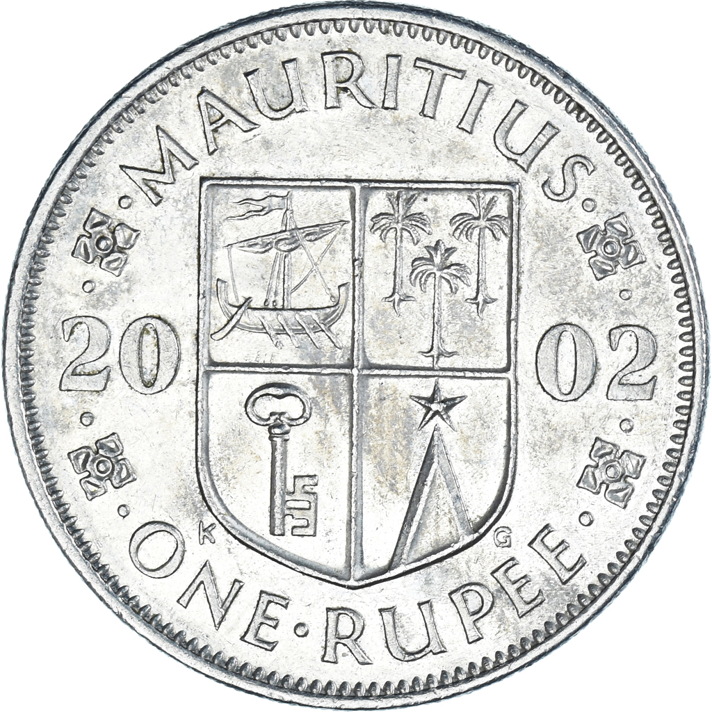Moneda, Mauricio, Rupee, 2002
