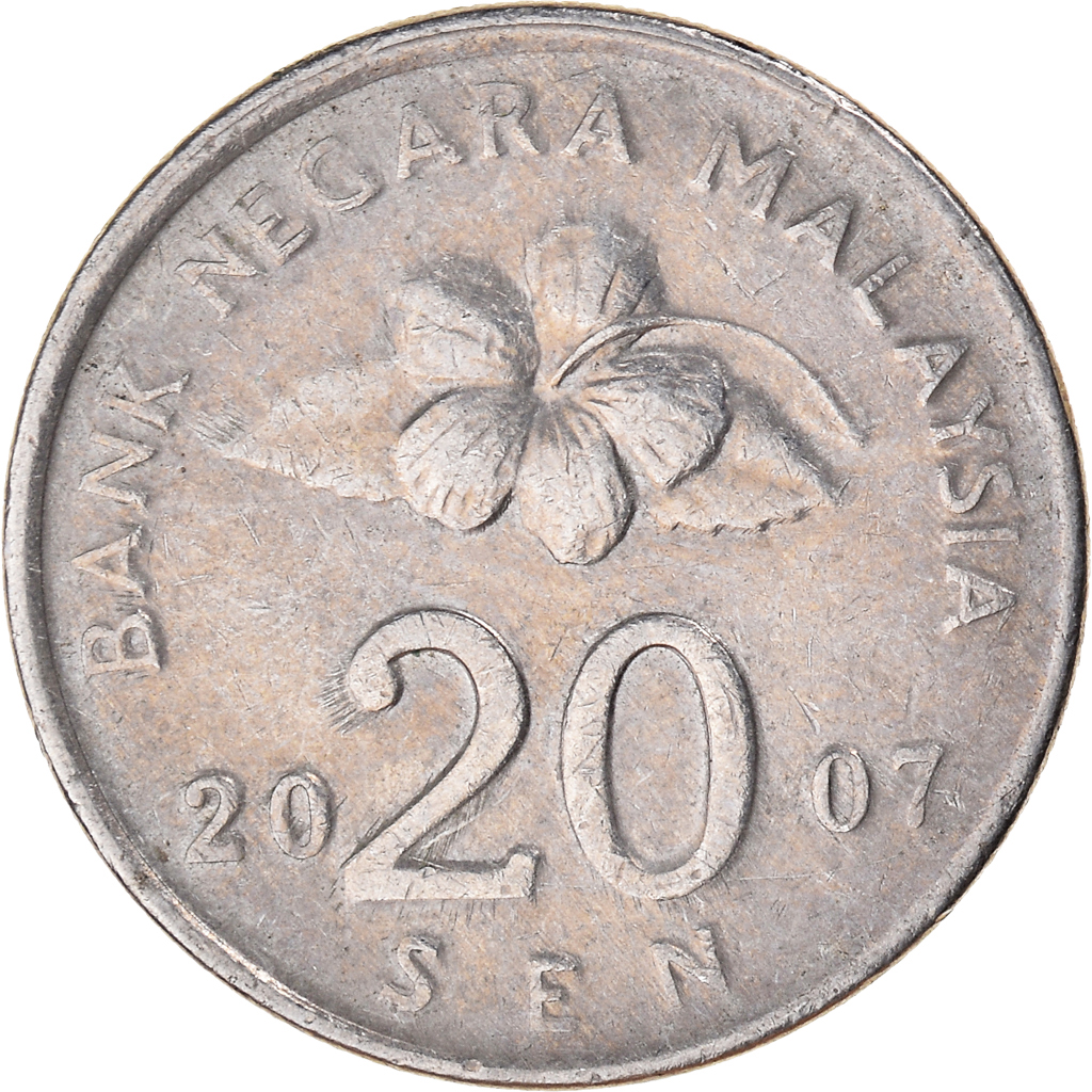Moneda, Malasia, 20 Sen, 2007