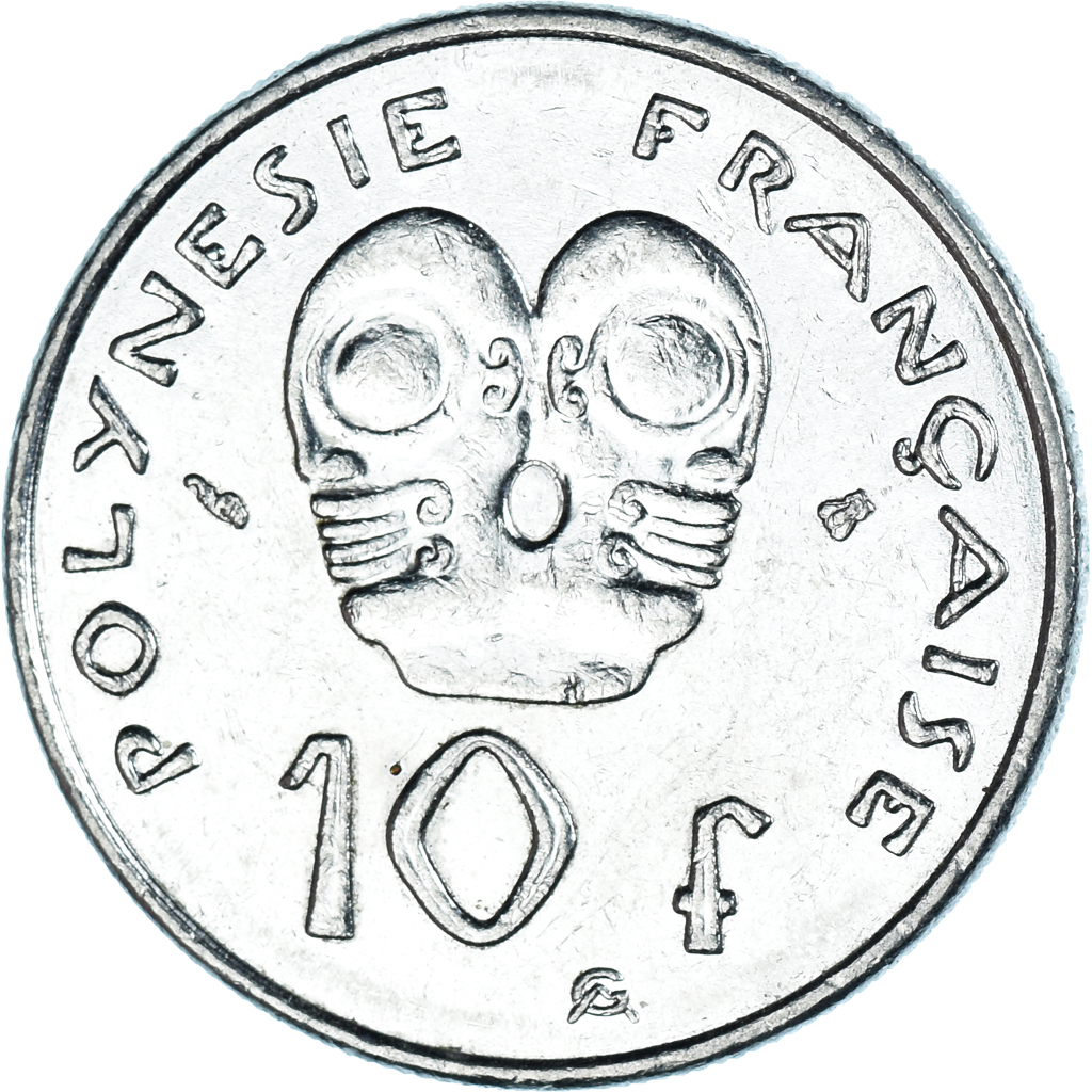 Moneda, Polinesia francesa, 10 Francs, 2000