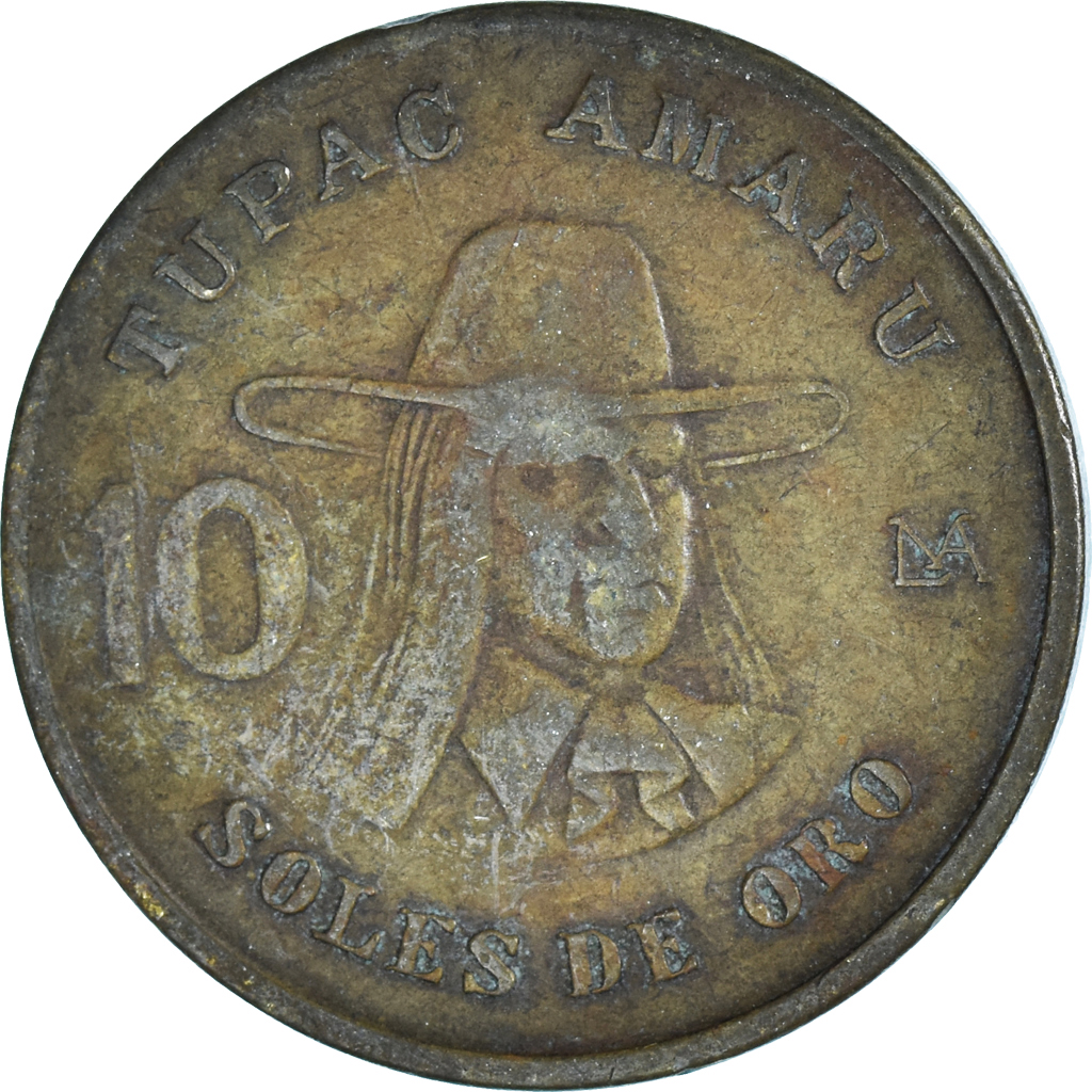 Coin, Peru, 10 Soles, 1980