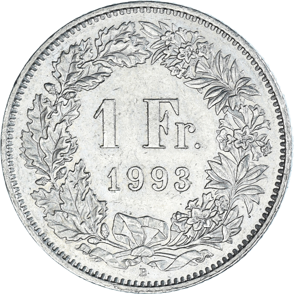 Moneda, Suiza, Franc, 1993