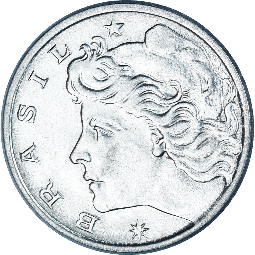 Moneda, Brasil, 10 Centavos, 1974